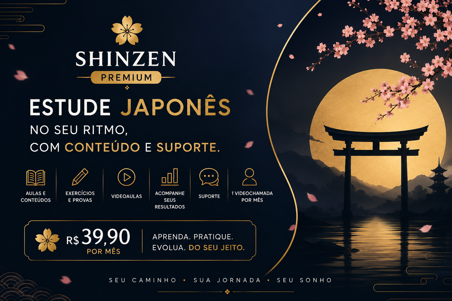 SHINZEN Premium: estude japonês no seu ritmo, com conteúdo, prática e suporte